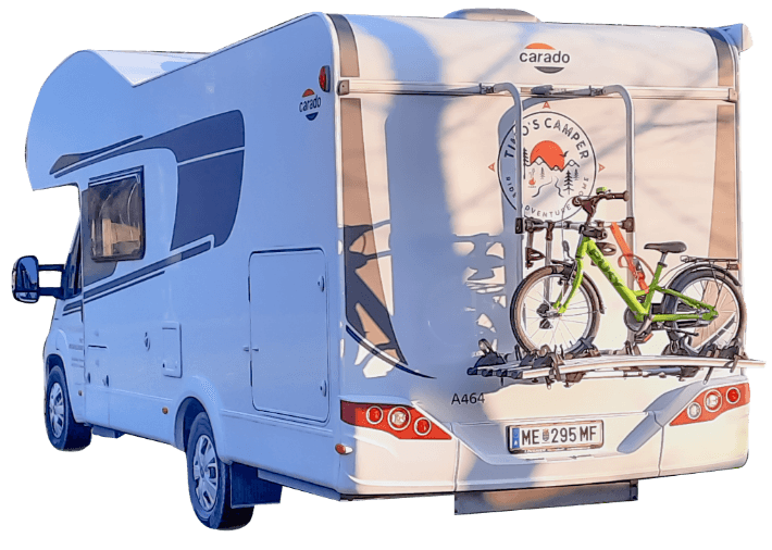 Heckansicht Camper